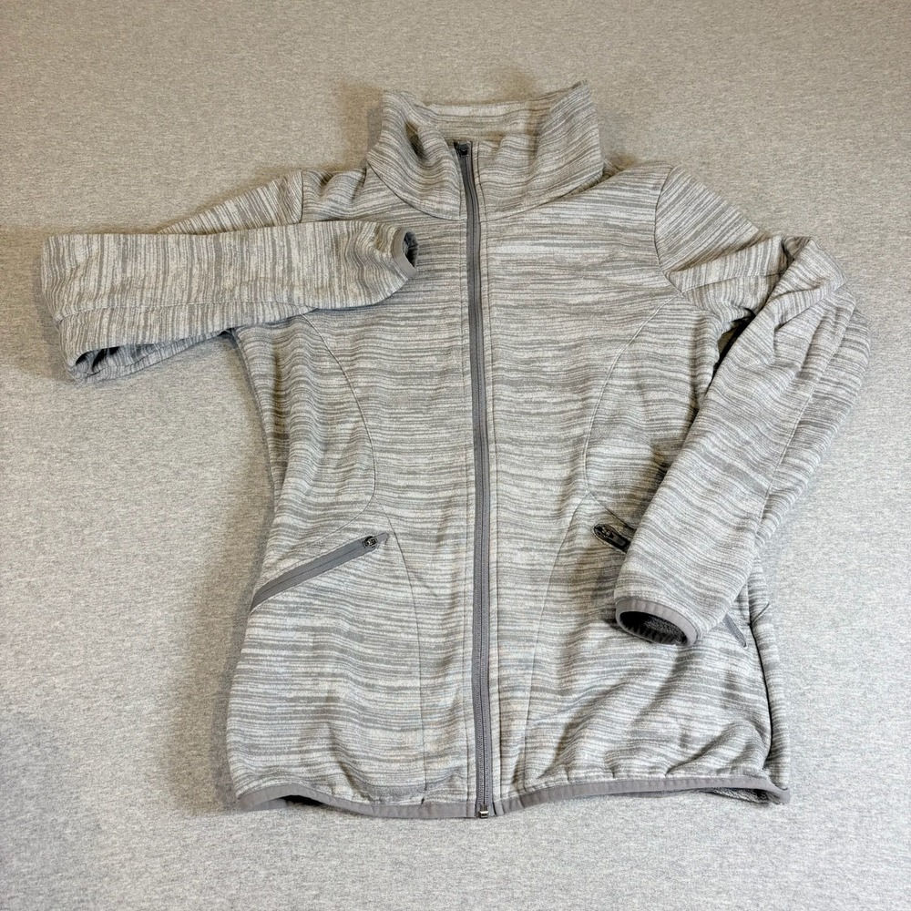 Merrell Fleece Jacket Womens‎ Medium Gray SelectRegulate Full Zip Space Dye